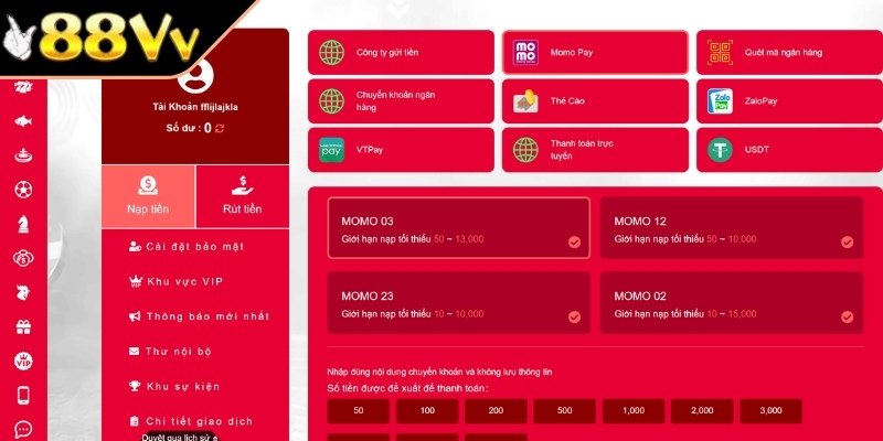 Chuyển vốn qua ví điện tử
